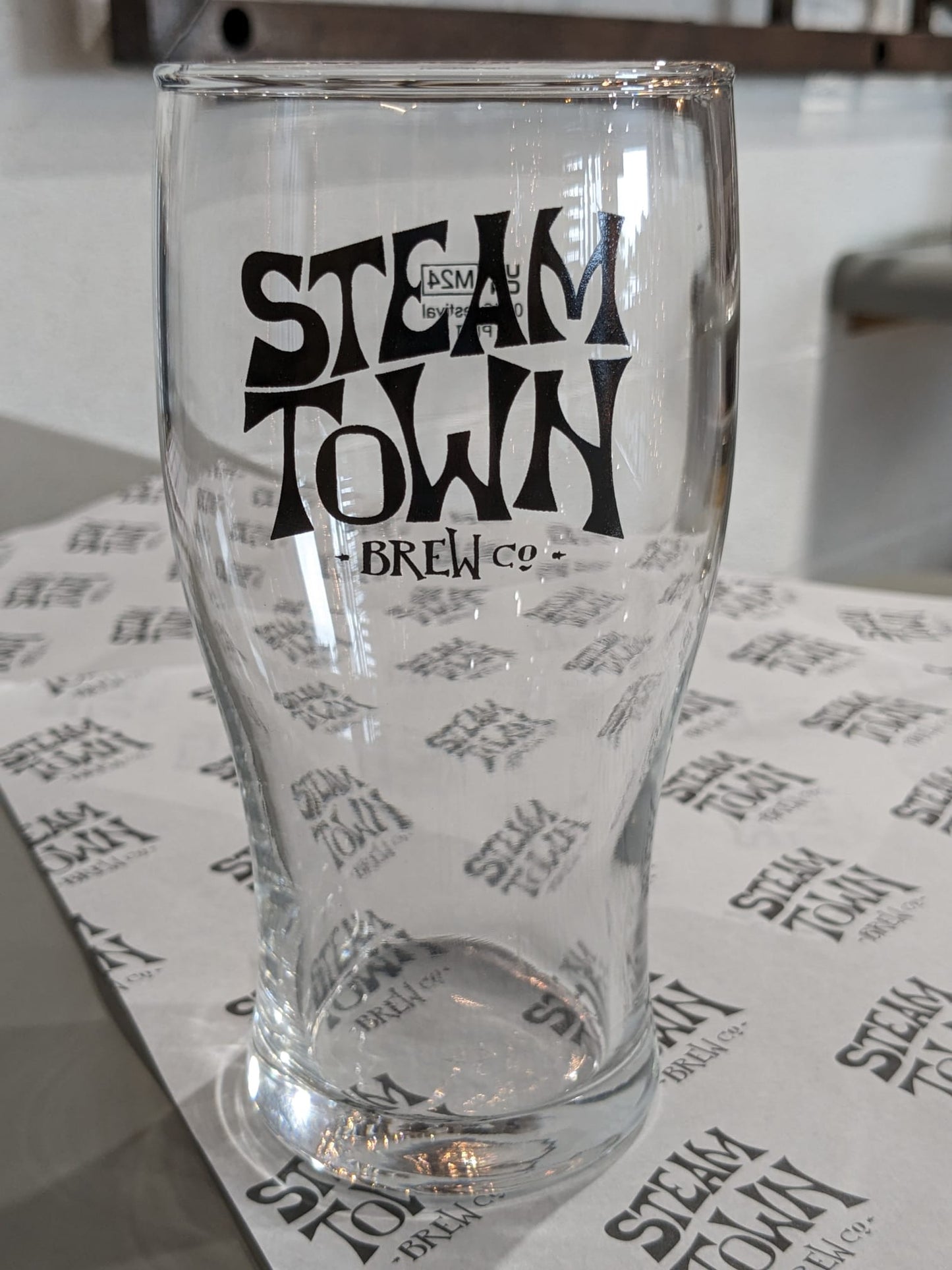 Steam Town Pint Glass