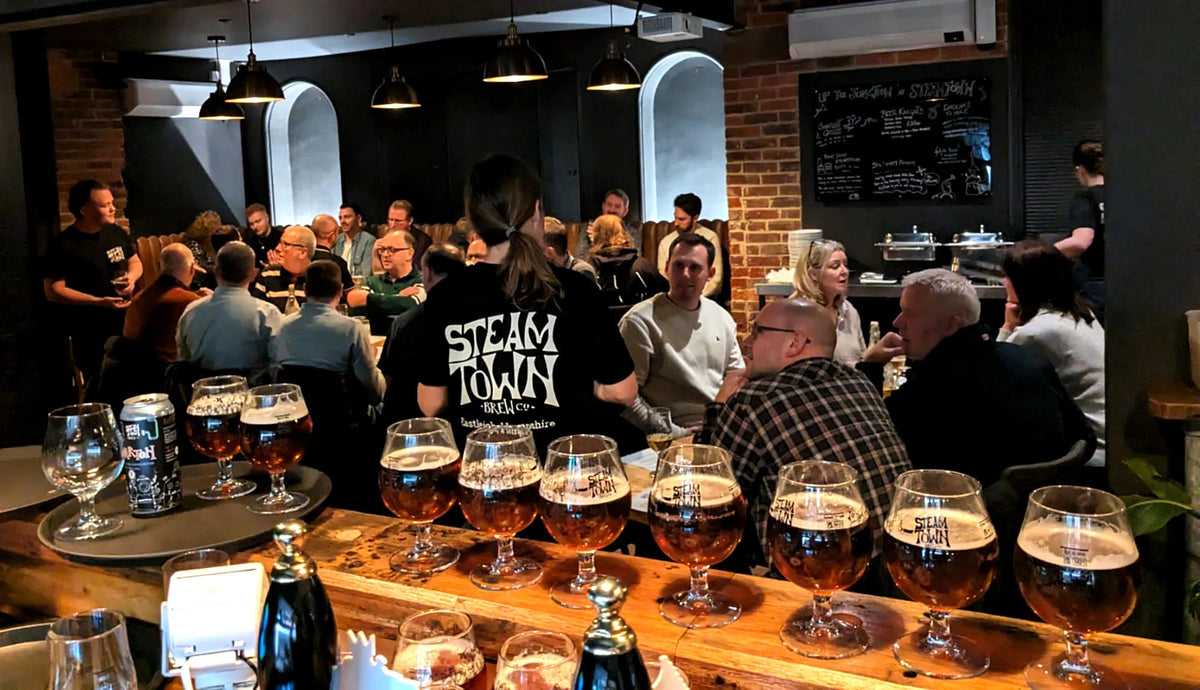 A busy evening inside Steam Town Brew Co in Eastleigh