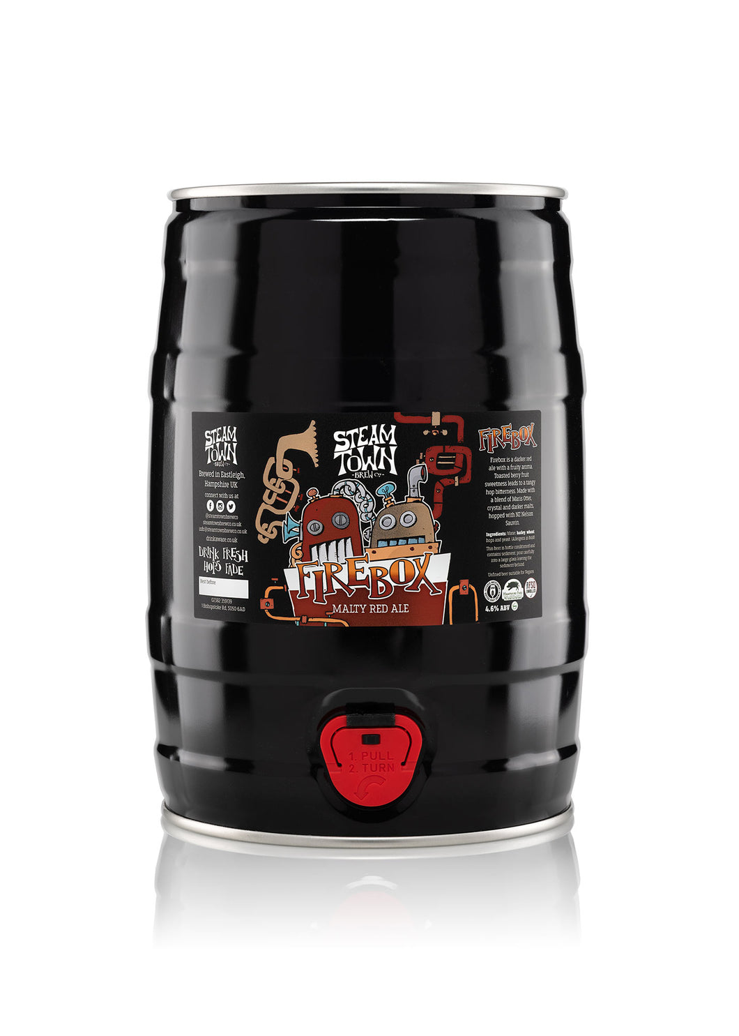 Firebox Red Ale (4.6%), 5L Mini Keg